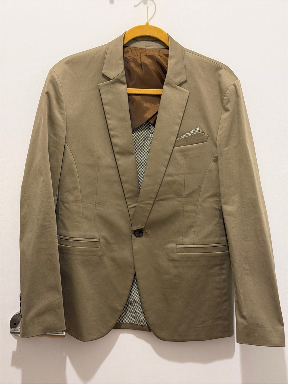 Ziosongzio Men's Blazer Jacket in Olive